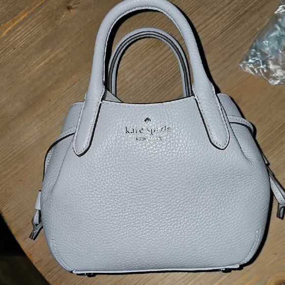kate spade Handbags - NWOT Kate Spade Light Gray Mini Bag